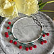 Летнее колье с вишнями. Чокер из бисера. Чокер. STATEMENTS JEWELRY Only_you_byElena. Интернет-магазин Ярмарка Мастеров.  Фото №2