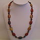 Beads from natural stones of jade and agate, Necklace, Velikiy Novgorod,  Фото №1