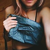 Сумки и аксессуары handmade. Livemaster - original item Cross-body bag made of genuine leather 