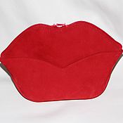 Сумки и аксессуары handmade. Livemaster - original item Cosmetic bag KISS Redbag. Handmade.