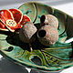 Plate 'Monstera Leaf'. Plates. Ceramics by Valentina Shtanko. Интернет-магазин Ярмарка Мастеров.  Фото №2