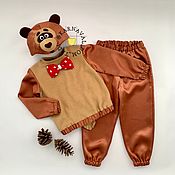 Одежда детская handmade. Livemaster - original item New Year`s Bear costume for a boy. Handmade.