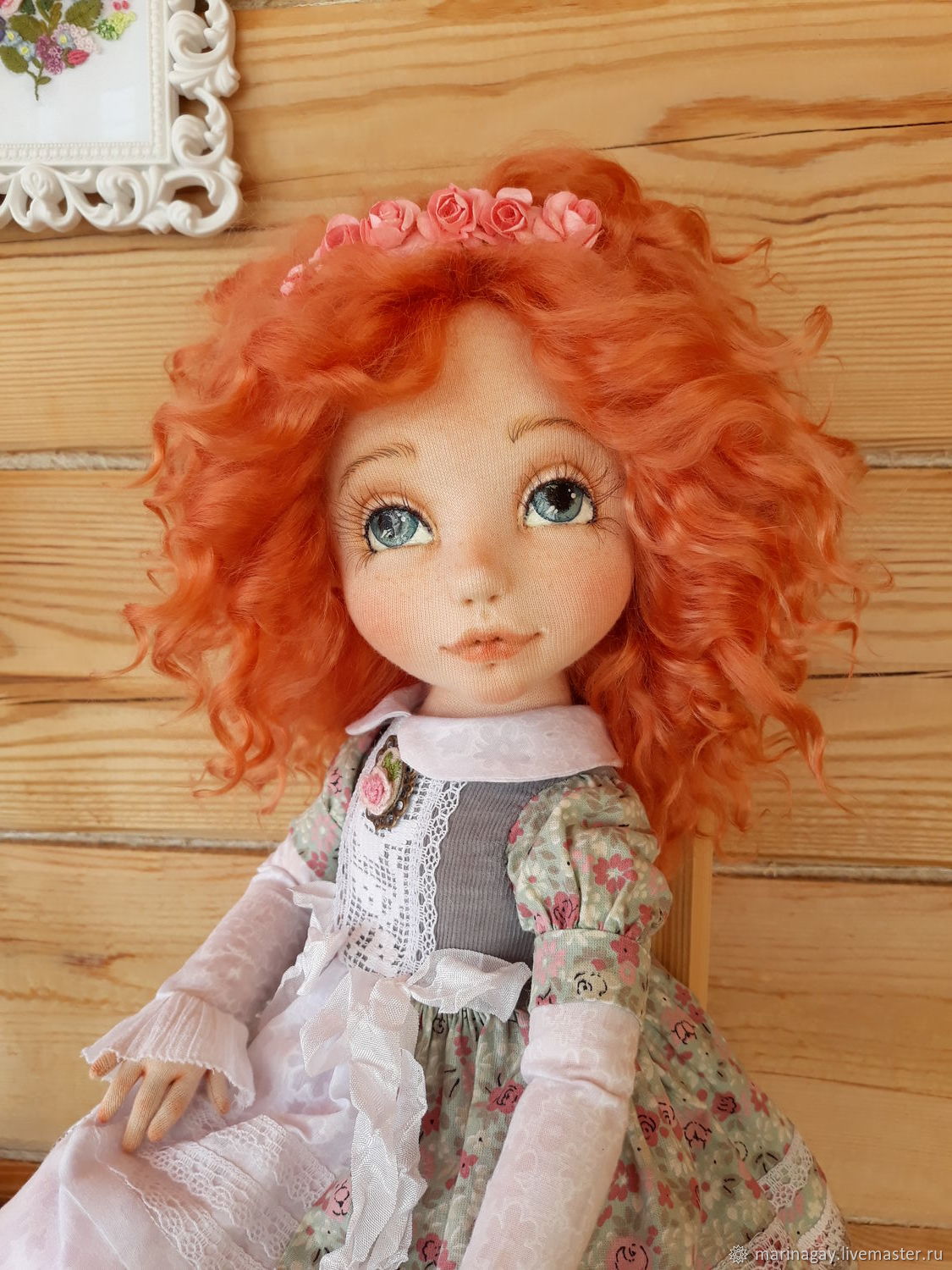 Текстильная шарнирная кукла