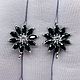 1173 Schwenzas with sparkling cubic zirconia and silver coating, Schwenzy, Privolzhsk,  Фото №1