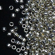 Материалы для творчества handmade. Livemaster - original item Beads Toho15/0 PF558 Japanese Beads Toho Round 5 grams Silver. Handmade.