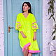 Velvet Warm Dress Bright Green,Yellow Neon Dress, Dresses, Sevastopol,  Фото №1