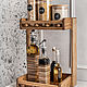 Bookcase made of oak with curly elements, Shelves, Moscow,  Фото №1