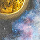 Картина Космос 70 на 50 см холст, акрил Земля и Луна  детскую или офис. Картины. Картины от  Ирины. Ярмарка Мастеров.  Фото №6