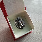 Кольца: Кольцо из серебра с горным хрусталем