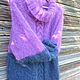 Knitted sweater 'Lilac fog'. Sweater mohair. Sweaters. DominikaSamara. My Livemaster. Фото №5