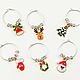 Order Wine glass charms. Super Bow Ties. Livemaster. . Wine Glasses Фото №3