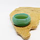 Green agate ring, chalcedony 18.75 R-R, Rings, Gatchina,  Фото №1