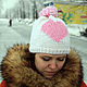 Заказать Вязаная шапка "Влюблённость". Оля Лыткина (knittingbyolya). Ярмарка Мастеров. . Шапки Фото №3