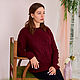 Order Women's sweater - wine sunset. Yuliya knitting. Livemaster. . Sweaters Фото №3