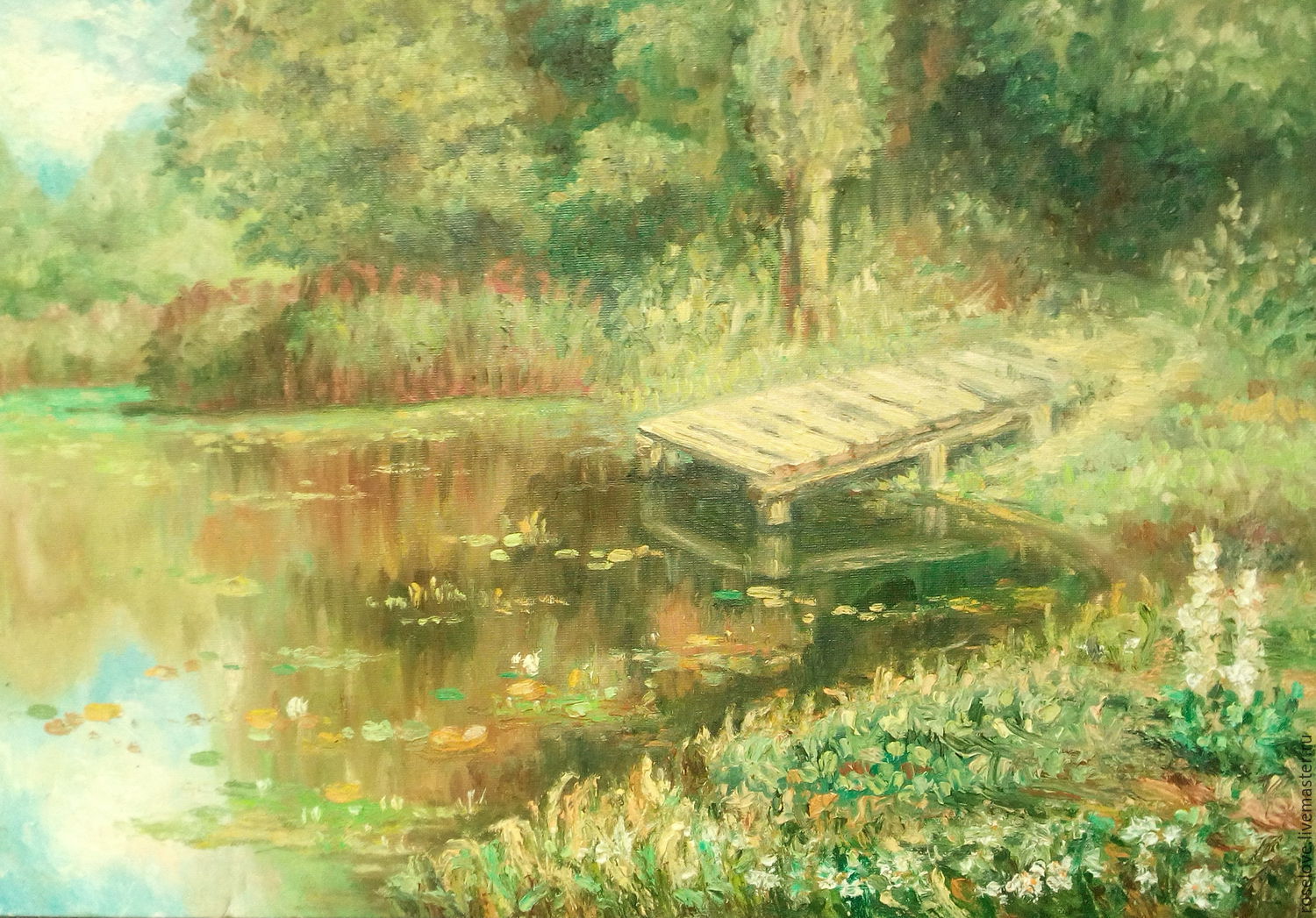 Василий Поленов, «заросший пруд», 1879