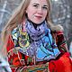 Мохнатый шмель на душистый хмель Шелковый батик шарф. Шарфы. Платок Батик ANNLOOK Анна Лукьянова. Ярмарка Мастеров.  Фото №5