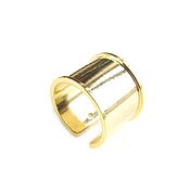 Украшения handmade. Livemaster - original item The ring is wide without stones, the decoration of the ring is minimalism. Handmade.