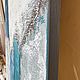 Синяя Абстракция Серая картина с бирюзовым акцентом. Картины. Марина Скромова Интерьерные картины. Ярмарка Мастеров.  Фото №6