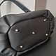 Bag leather women's hobo Bag Black. Large leather handbag. Sacks. POLLI (cymoza). My Livemaster. Фото №5