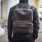 Men's leather travel bag 