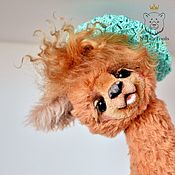Куклы и игрушки handmade. Livemaster - original item Alpaca Peach, Teddy llama collectible toy. Handmade.