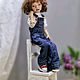 Авторская шарнирная кукла Никуша. Шарнирная кукла. Светлана Соколова Finist Doll. Ярмарка Мастеров.  Фото №5