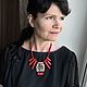 Колье "Крестоносцы" коралл, жемчуг, медь, латунь. Колье. Svetlana Revina. Ярмарка Мастеров.  Фото №10