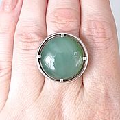 Украшения handmade. Livemaster - original item Ring of jade. Handmade.