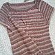 Knitted vest-t-shirt 'Striped-1' handmade, Vests, Dmitrov,  Фото №1