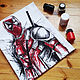 T-shirt with hand-painted 'Deadpool'. T-shirts. Kozachenko_Hand painted clotthing. Online shopping on My Livemaster.  Фото №2