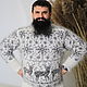 Knitted sweater 'Morning'. Mens sweaters. iuliy_puhovyeizdeliy. My Livemaster. Фото №4