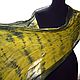 Order Linen Scarf Yellow Green Female Male Striped. Silk scarves gift for Womans. Livemaster. . Scarves Фото №3