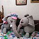 Order Elephants. Mom and her baby Jumbo. Theatrical tablet doll. teatr.tati. Livemaster. . Puppet show Фото №3