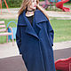 Coat with belt 'Blue coat'. Coats. Lana Kmekich (lanakmekich). My Livemaster. Фото №4