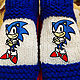 Вязаные Тапочки "Соник Супер Ежик" Sonic. Тапочки. Любимые Тапочки - Для всей семьи. Интернет-магазин Ярмарка Мастеров.  Фото №2