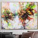 Картины текстурные на стену Абстракция яркая маслом на холсте картина, Картины, Москва,  Фото №1