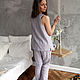 Linen pajamas. 100% linen. Softened. pants. Combination. EcoLini. Online shopping on My Livemaster.  Фото №2