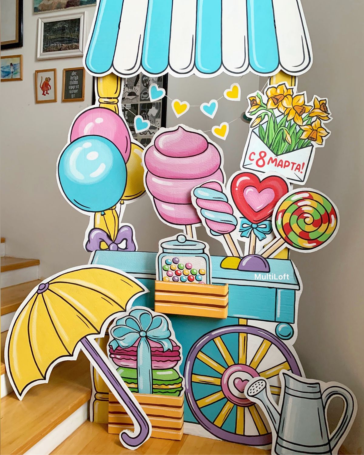 Плакат из сладостей: подарок для любимых