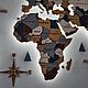 Карта мира на стену. Элементы интерьера. Wooden3Dmap. Ярмарка Мастеров.  Фото №4