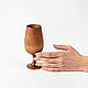 Wooden wine glass made of Siberian cedar wood, 150 ml. G16. Wine Glasses. ART OF SIBERIA. My Livemaster. Фото №5