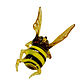 Interior hanging decoration stained glass bumblebee David M, Pendants for pots, Moscow,  Фото №1