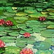 Oil painting on canvas. A pond with water lilies. Pictures. Painting gallery of Metsenatova Val. My Livemaster. Фото №4