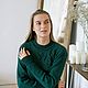 Свитер - Изумрудный. Свитеры. Вязаные свитера и джемперы от Юлии. Интернет-магазин Ярмарка Мастеров.  Фото №2