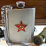 Сувениры и подарки handmade. Livemaster - original item 119 ml flask with symbols of the USSR 