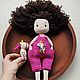 Вязаная кукла Моника с единорогом, идея подарка на день рождения, Амигуруми куклы и игрушки, Канск,  Фото №1