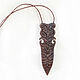 Pendant-Amulet made of wood ' Maori Spear'. Pendant. OakForest Wooden Jewelry. Online shopping on My Livemaster.  Фото №2