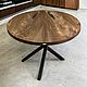 Dining table with a table top made of elm slabs, Tables, Ivanovo,  Фото №1