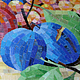 Натюрморт с персиками (копия картины в мозаике). Картины. Татьяна (mosaicdecor). Ярмарка Мастеров.  Фото №4