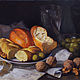 Натюрморт с орехами, оливками и сыром. Картины. Шумакова Елена (shumakova). Интернет-магазин Ярмарка Мастеров.  Фото №2