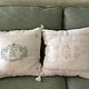 Decorative pillow with hand embroidery. Provence. Pillow. Happiness details. My Livemaster. Фото №5